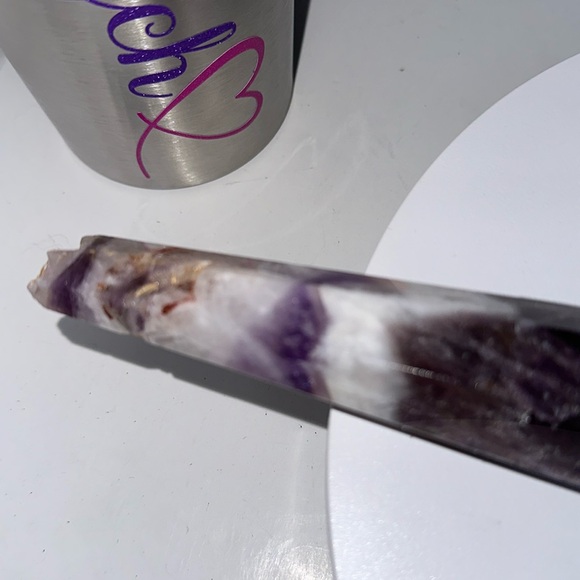 SOLD! Chevron Amethyst Wand - 13 1/8 inches - CHAMYWND1318-001 - Picture 6 of 8